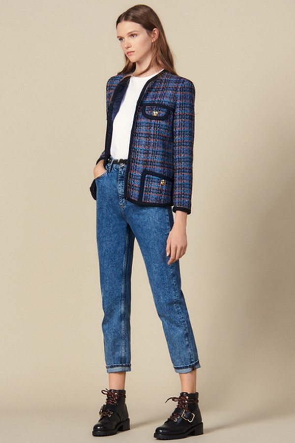 Checked Tweed Jacket