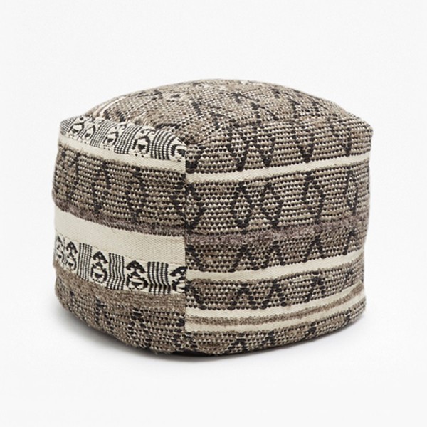 Woven Mayan Pouffe