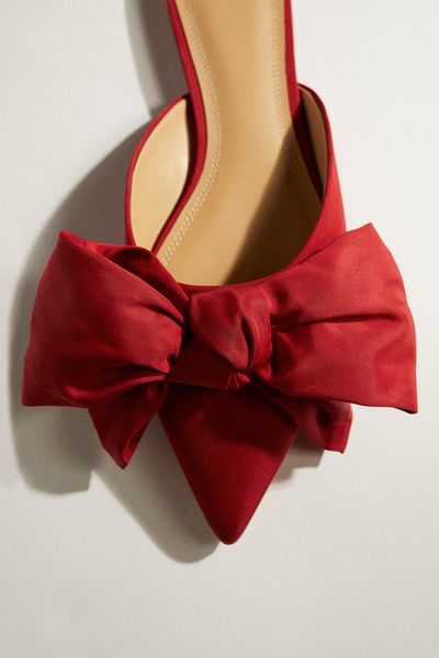 Bow-Detail Mules  from Zara 