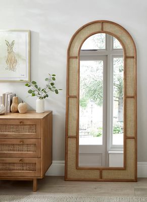 Churchgate Hessian Arched Full Length Leaner Mirror
