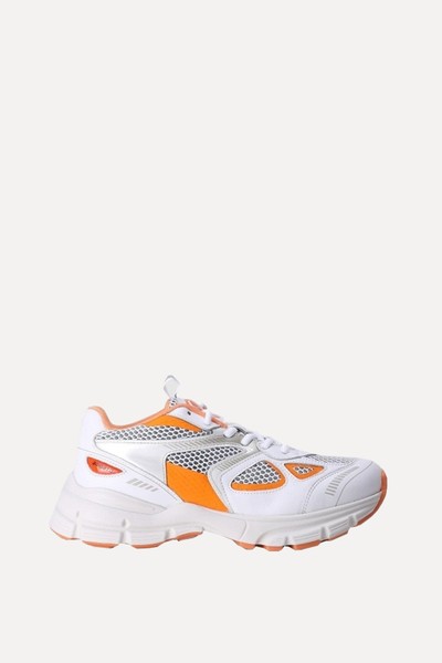 Marathon White Orange Trainers from Axel Arigato