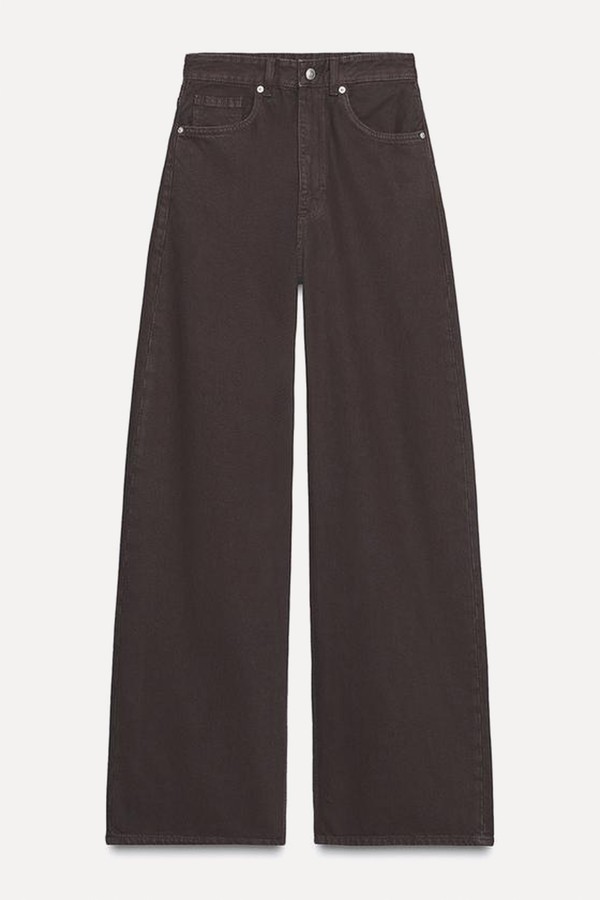 TRF High Waist Extra Wide-Leg Jeans from Zara