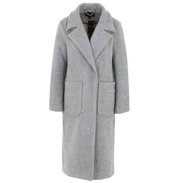 Light Grey Herringbone Coat