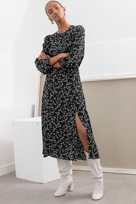 Floral Long Sleeve Midi Dress from & Other Stories