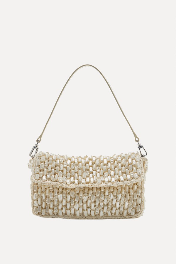 Timmy Shell-Detailed Crocheted Bag from Staud