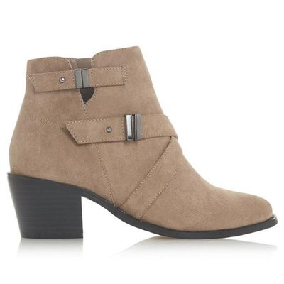 Philipa Taupe Strap Detail Ankle Boot from Dune