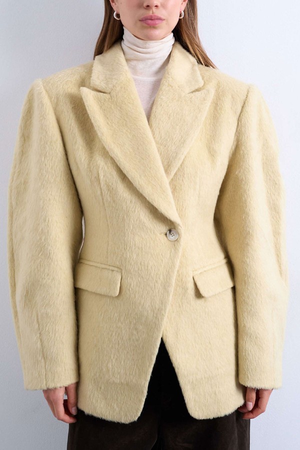 Brushed Cinch Waist Blazer from Topshop