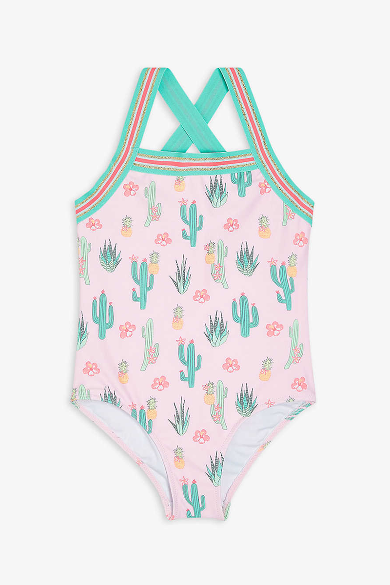 Cactus Graphic-Print Swimsuit from Sunuva