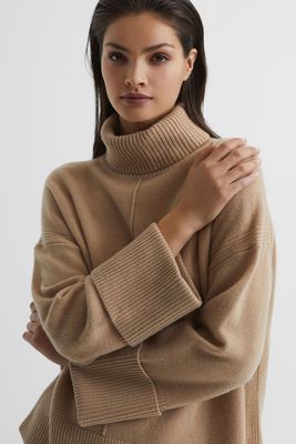 Cashmere Blend Roll Neck Sweater from Reiss