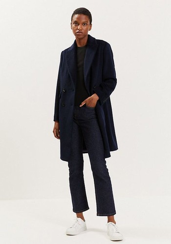 Pure Wool Double Breasted Tailored Coat from Jaeger