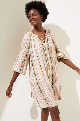 Cotton Blend Jacquard Beach Cover Up Kaftan from Marks & Spencer