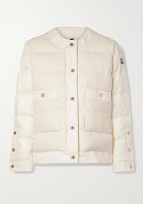 Miriam Quilted Cotton-Blend Tweed & Shell Down Jacket from Moncler