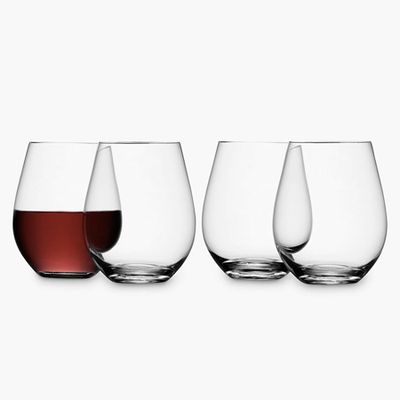 Stemless Red Wine Glasses Set Of 4 from LSA International