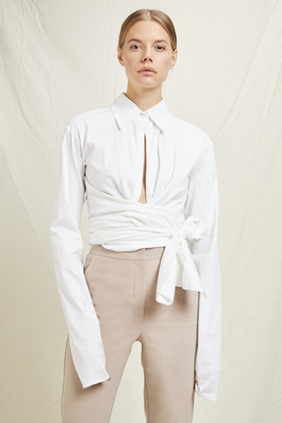 Tied Up Classic Poplin Shirt