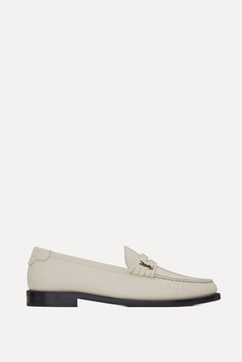 YSL-Plaque Leather Penny Loafers from Saint Laurent