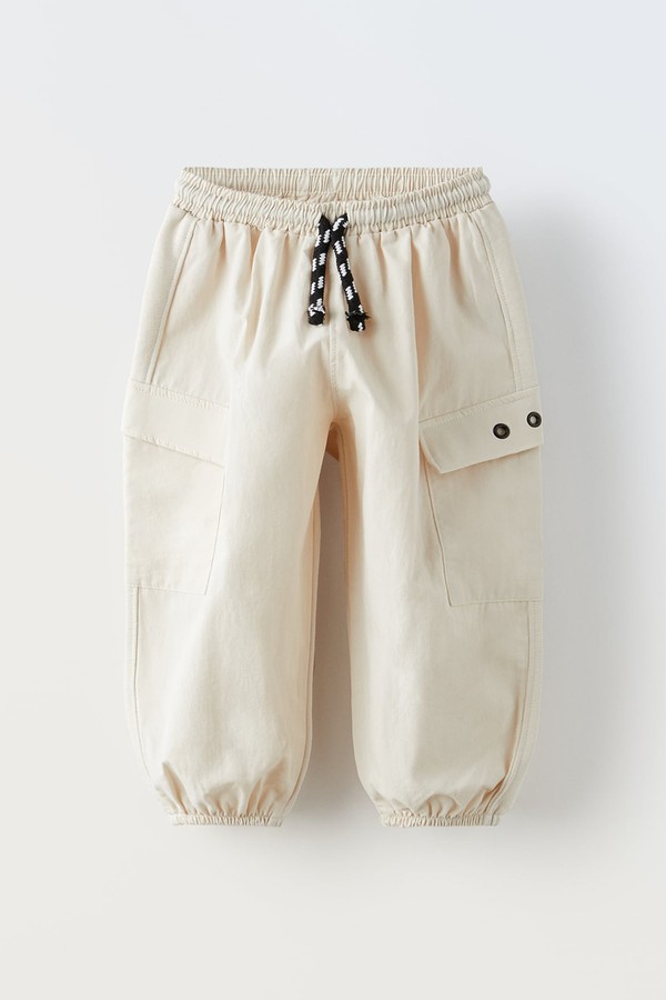 CONTRAST CARGO TROUSERS