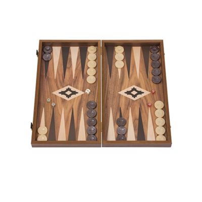 Walnut Backgammon Set from Uber Games