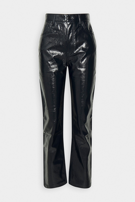 Classic Patent 90s Straight Trousers from Abercrombie & Fitch