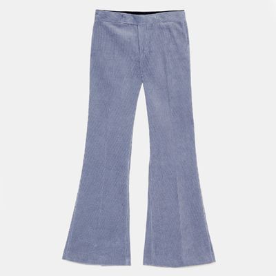 Flared Corduroy Trousers from Zara
