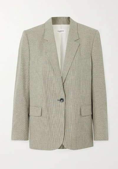 Verix Checked Cotton And Linen-Blend Blazer from Isabel Marant Étoile