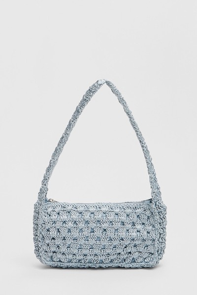 Shimmer Crochet Shoulder Bag  from Stradivarius