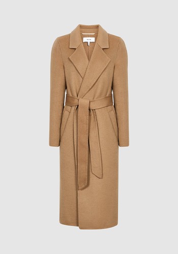 Brooks Wool Blend Longline Coat from Reiss