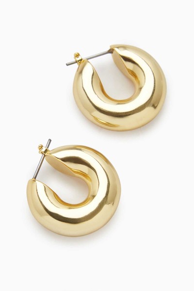 Small Chunky Hoop Earrings