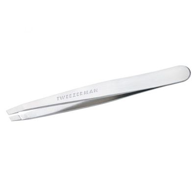 Platinum Silver Slant Tweezer from Tweezerman