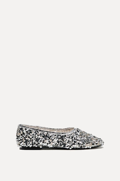 Rhinestone Ballet Flats