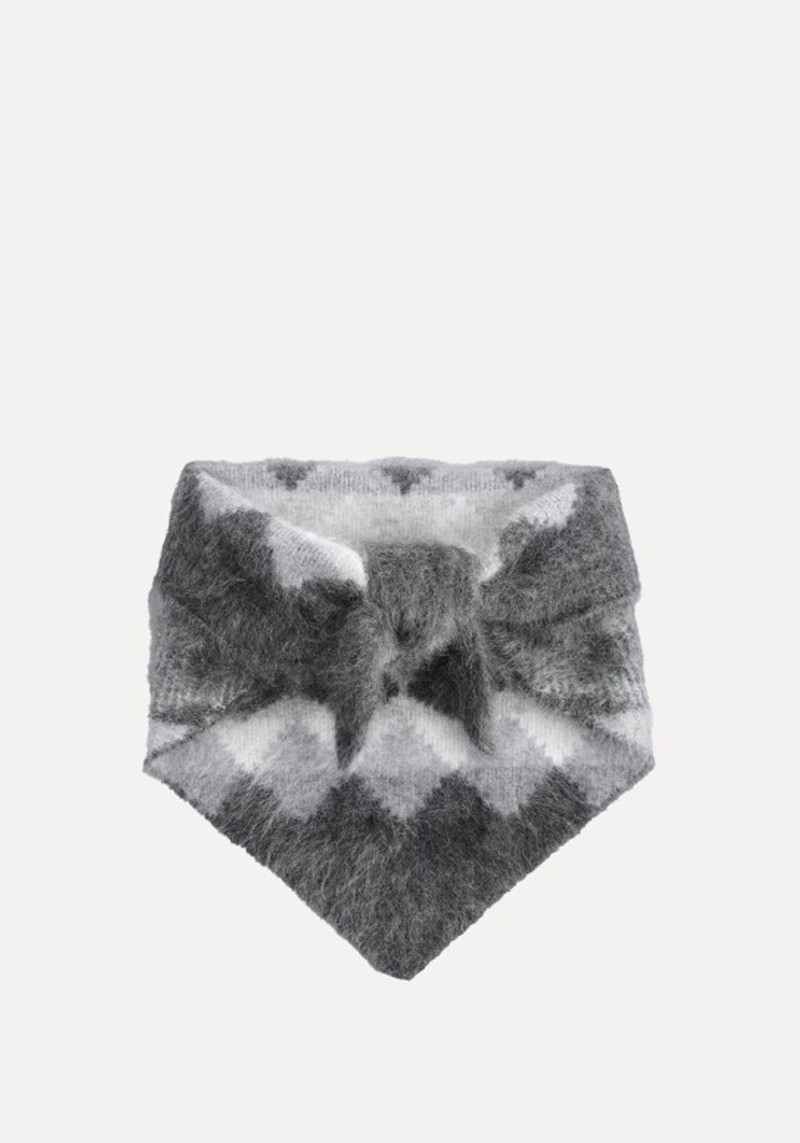 Fair Isle Brushed Cashmere Scarf 