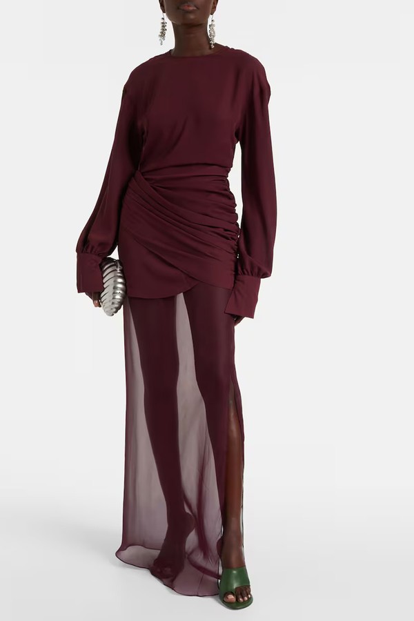 Davina Draped Maxi Dress from Nensi Dojaka