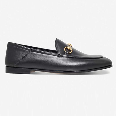 Brixton Collapsible Leather Loafers from Gucci