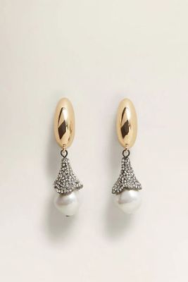 Pearl Detail Earrings from Mango
