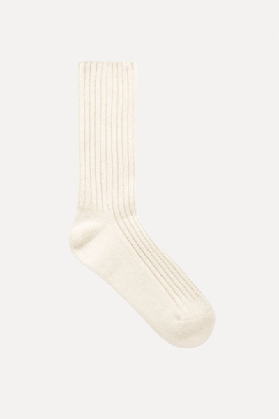 Ribbed Cashmere Socks from COS