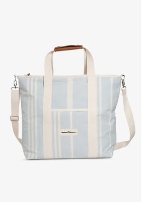 Striped Coated-Canvas Cooler Bag from Business & Pleasure Co