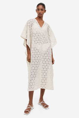 Lace-Knit Kaftan Dress from H&M