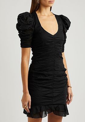 Sireny Ruched Cotton Mini Dress from Isabel Marant Étoile