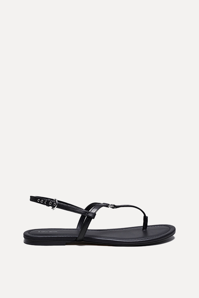 T-Bar Leather Sandals