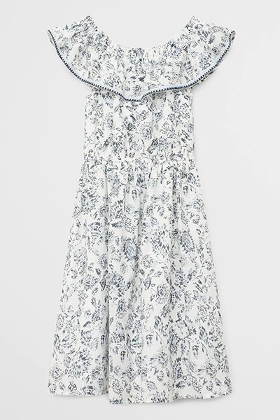 Floral Off-Shoulder Dress from Mango