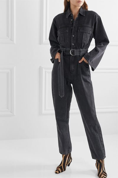 Tatum Belted Denim Jumpsuit from Agolde