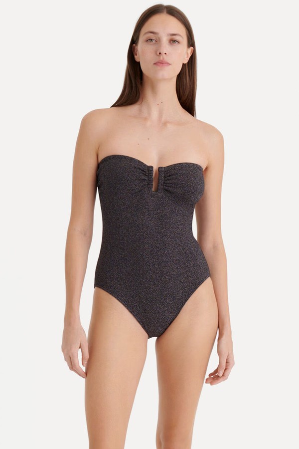 Scintillant Bustier Bra One-Piece
