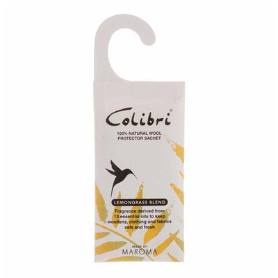 Colibri Natural Anti-Moth Hanging Wardrobe Sachet from The Wool Company