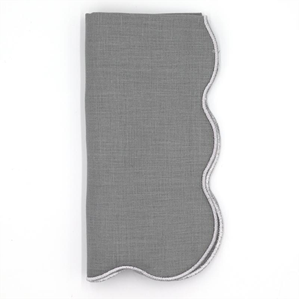 Sophie Scallop Italian Linen Napkin
