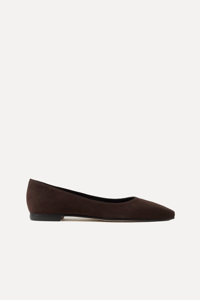 Gelista Suede Ballet Flats from Manolo Blahnik