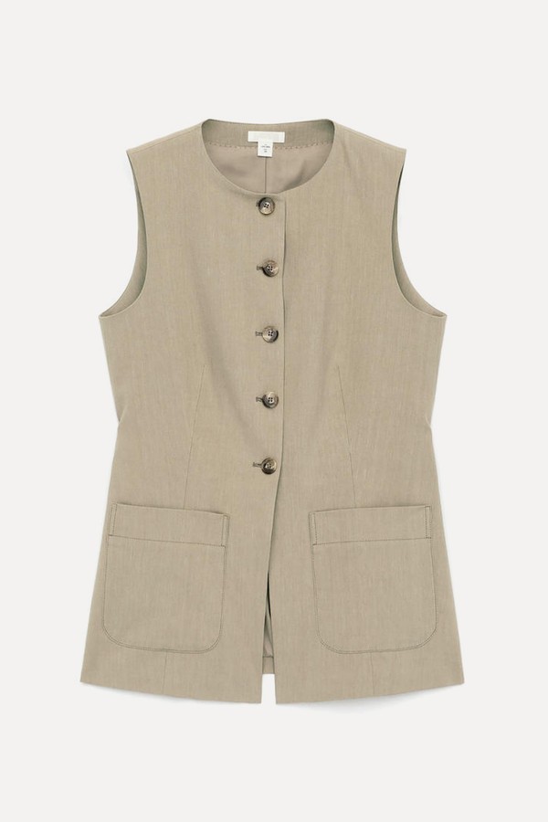 Linen-Blend Vest from 4th & Reckless