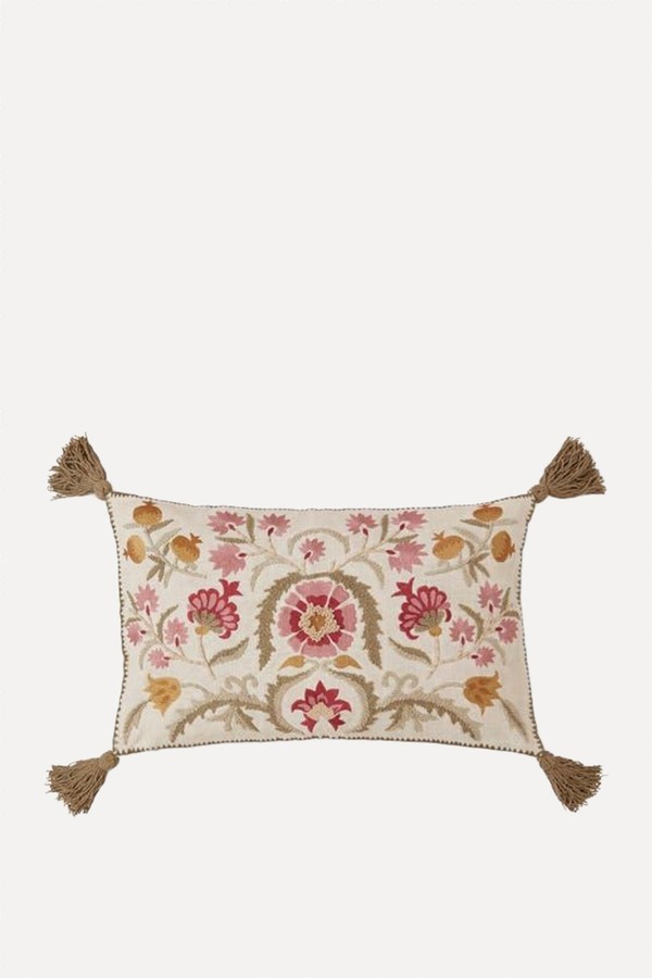 Churchgate Dadlington Floral Embroidery Cushion from Dunelm