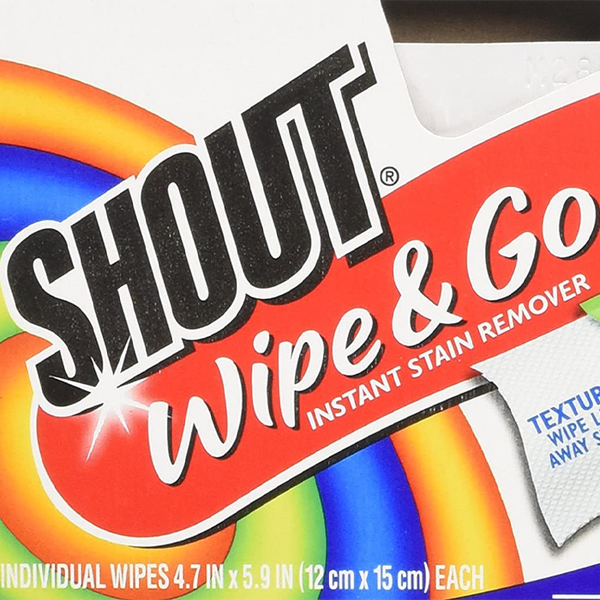 Portable Stain Treater Towelettes from Shout
