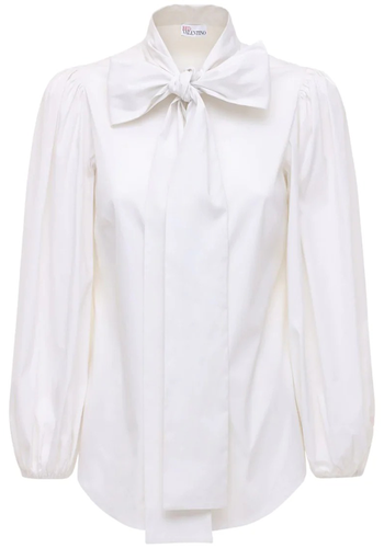 Poplin Shirt With Puff Sleeves from Red Valentino