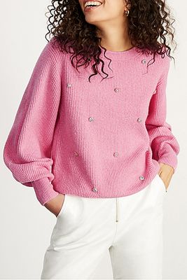 Odell Pink Jewel Knit Jumper from Kitri