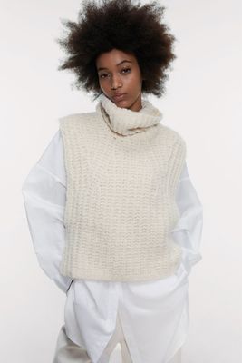 Wool & Alpaca Blend Vest from Zara